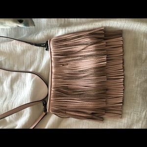 Rebecca Minkoff Bags - Rebecca Minkoff baby pink leather fringe purse!!! Rebecca Minkoff Bags - Rebecca Minkoff baby pink leather fringe purse!!!